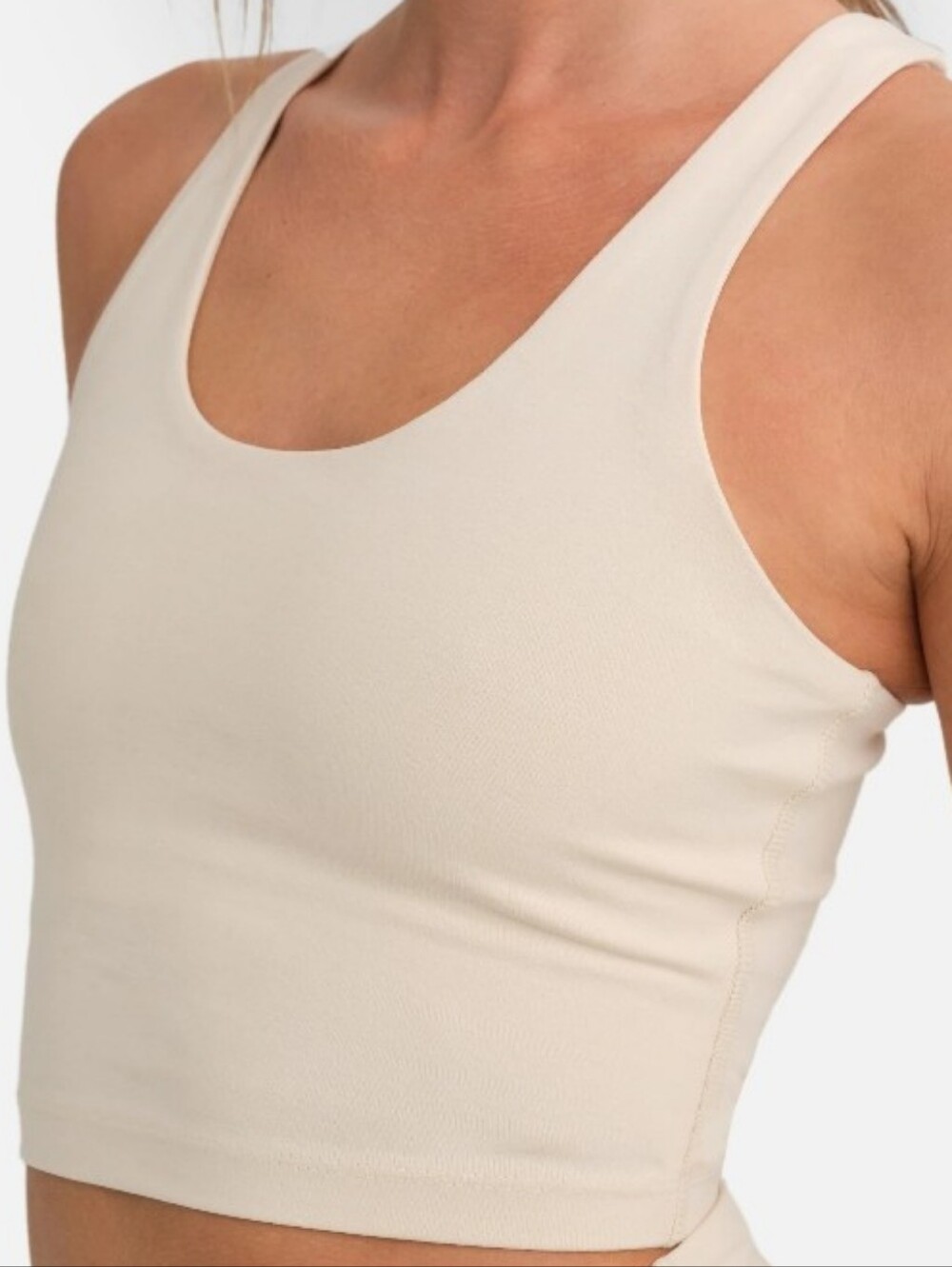 MATE the Label Organic Stretch Crop Racer Tank - Picture 4 of 9